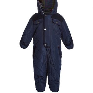 Navy Rothschild baby snowsuit